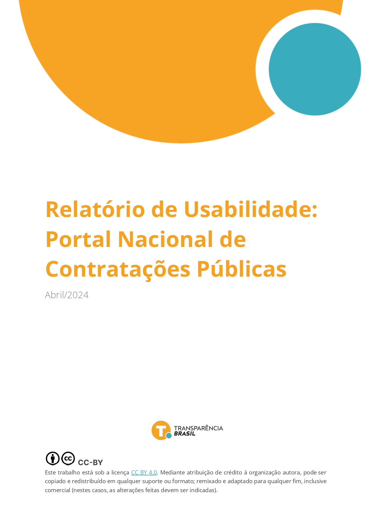 Recomendações e desafios técnicos do Portal Nacional de Contratações Públicas: usabilidade