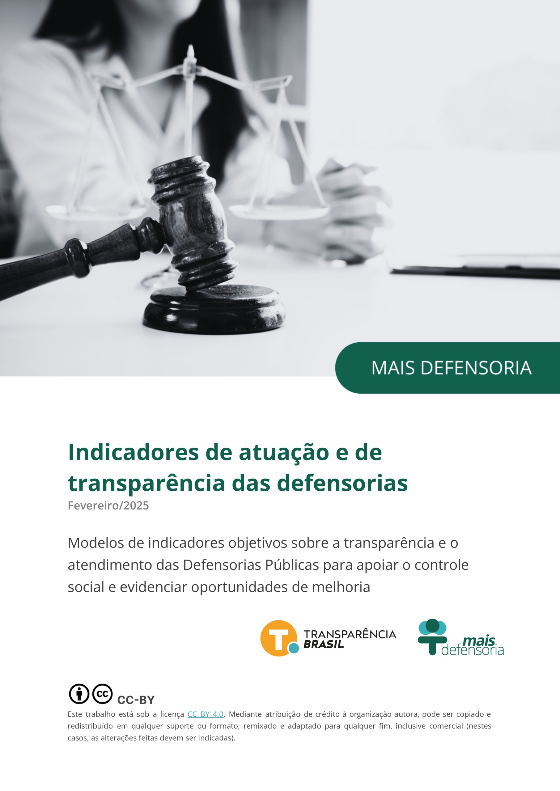 Indicadores de transparência e de atuação das defensorias